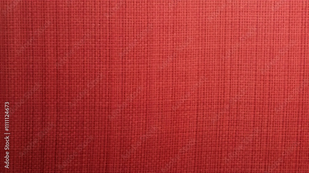 Fototapeta premium Detailed Red Linen Fabric Texture, High-Res AI Generated Background