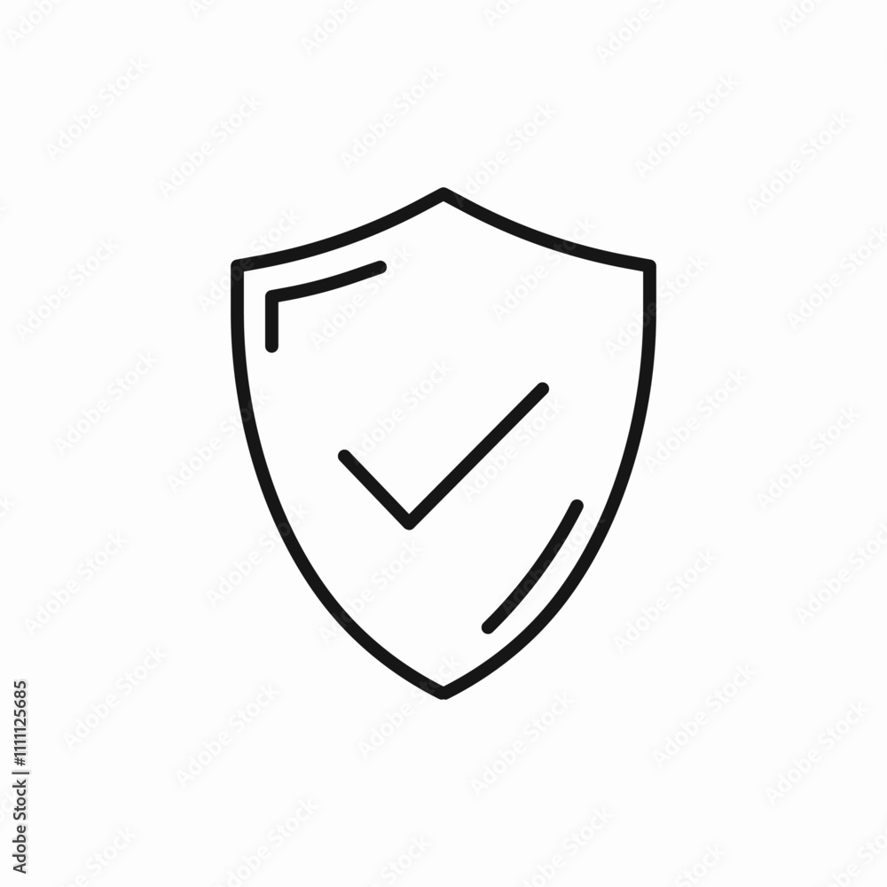 shield check mark icon sign vector shield check mark icon sign vector