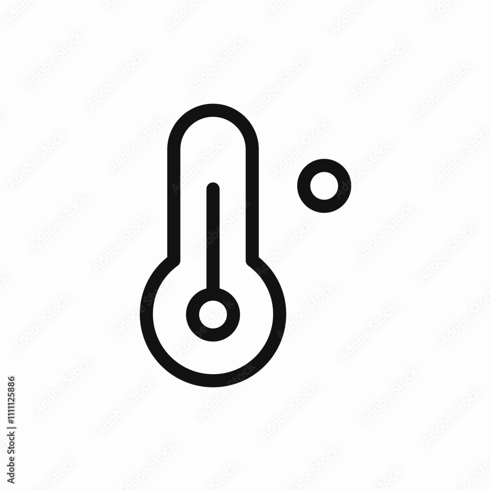 temperature thermometer icon sign vector temperature thermometer icon sign vector