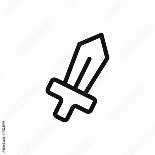 sword weapon icon sign vector