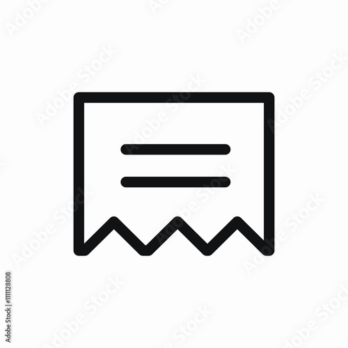 bill check invoice icon sign vector