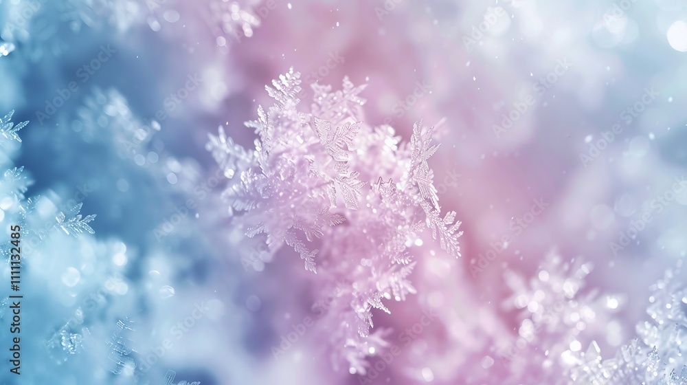 Captivating abstract background of snowflakes in soft pastel colors for winter celebrations Captivating abstract background of snowflakes in soft pastel colors for winter celebrations
