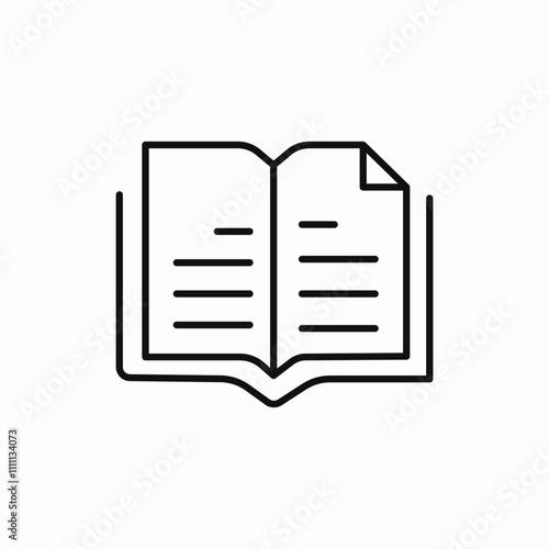 open book icon sign vector