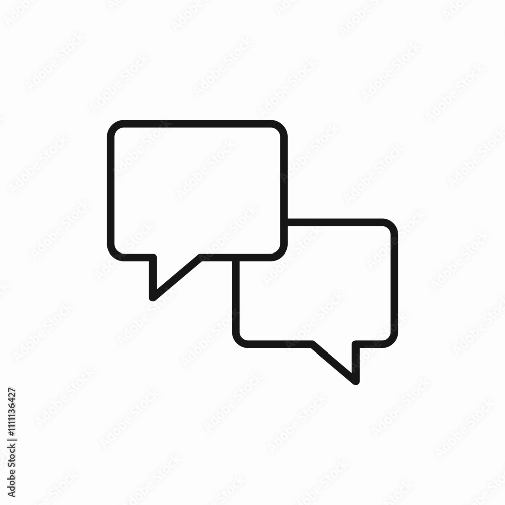 speech bubble conversation icon sign vector speech bubble conversation icon sign vector