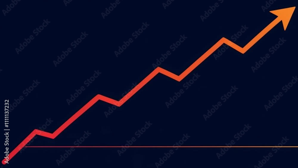 business graph with arrow business graph with arrow