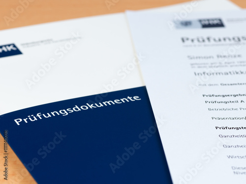 IHK Prüfungszeugnis - Abschlusszeugnis - Fächer und Prüfungsergebnisse
