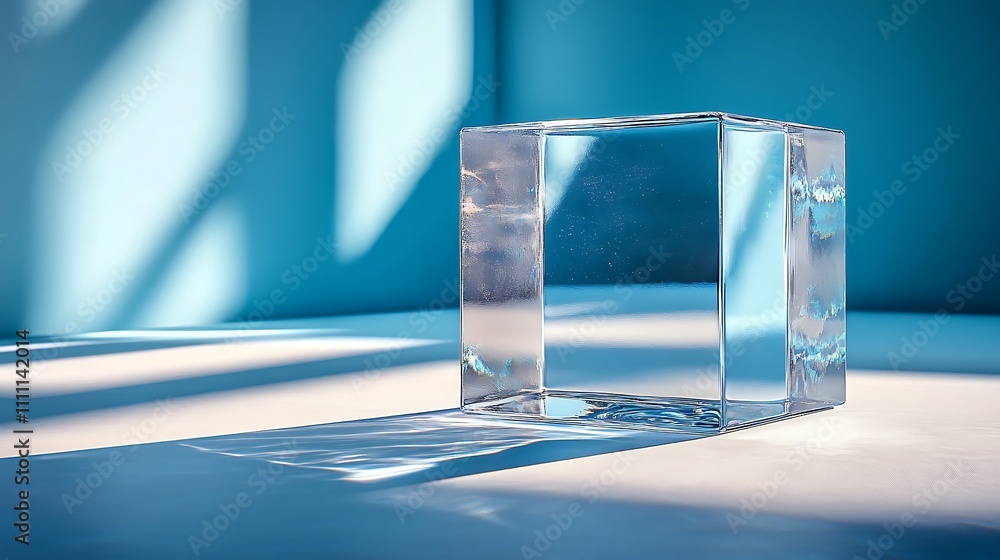Minimalist glass cube capturing sophisticated modern design in stylish photography picture Minimalist glass cube capturing sophisticated modern design in stylish photography picture