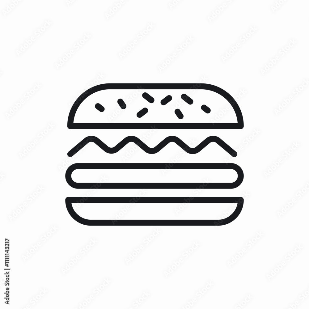 burger fast food icon sign vector burger fast food icon sign vector