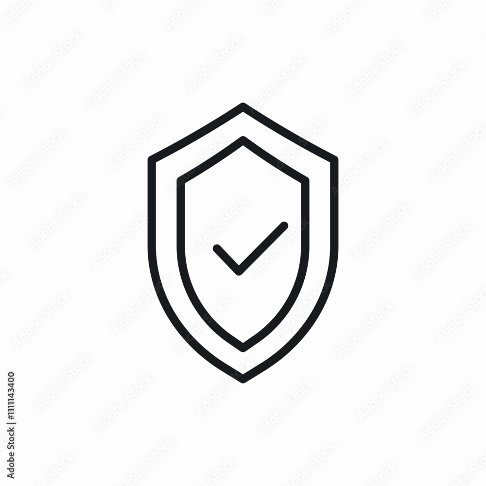 guard shield check mark icon sign vector guard shield check mark icon sign vector