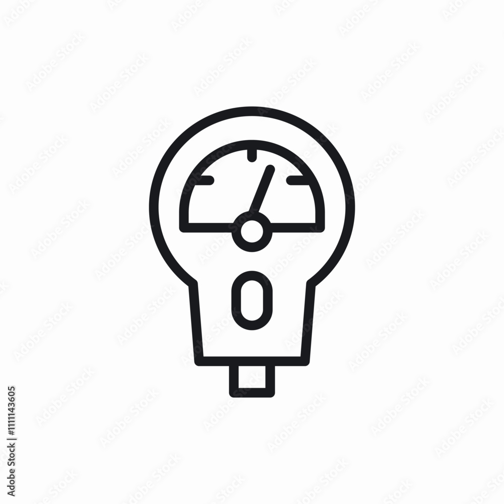parking meter icon sign vector parking meter icon sign vector