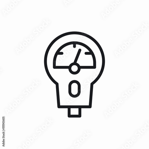 parking meter icon sign vector