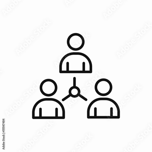 team unity group icon sign vector