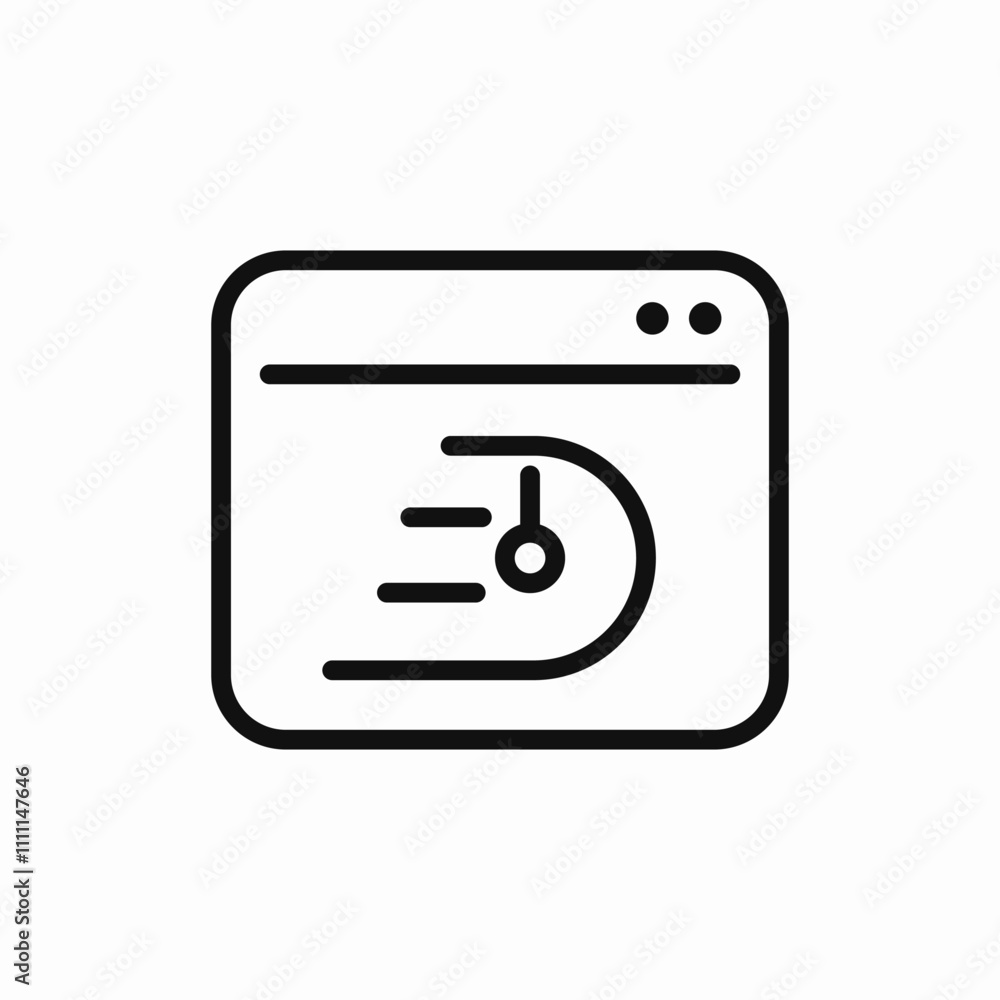 website fast working icon sign vector website fast working icon sign vector