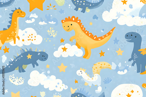 seamless pattern with horses photo