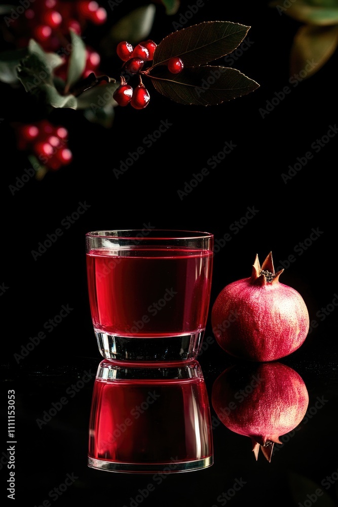 Pomegranate and Glass Pomegranate and Glass