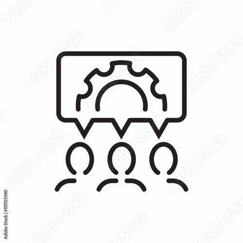 team project settings icon sign vector