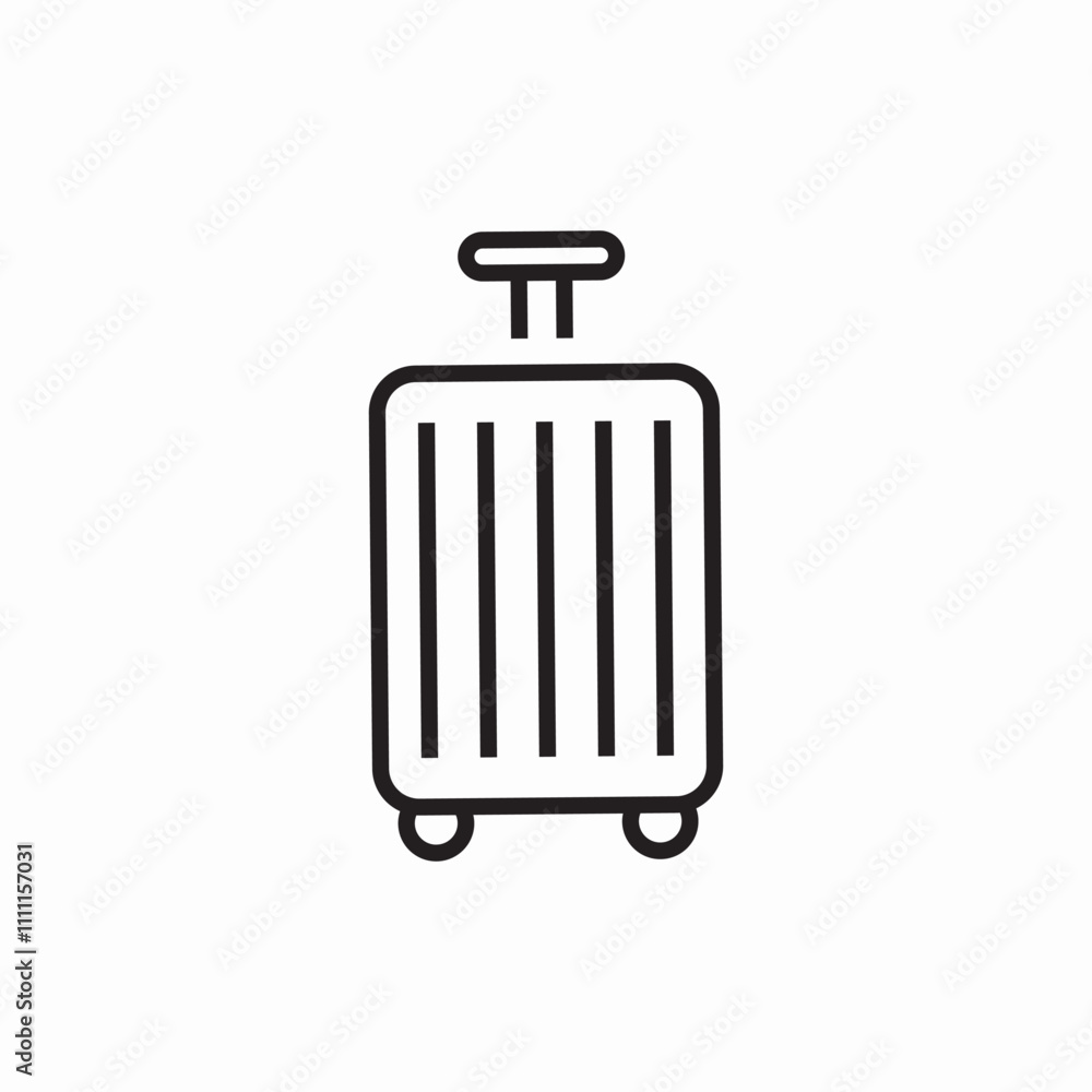 baggage luggage icon sign vector baggage luggage icon sign vector