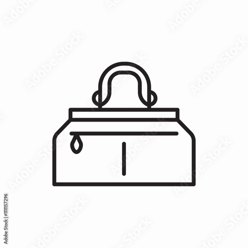 handbag baggage icon sign vector