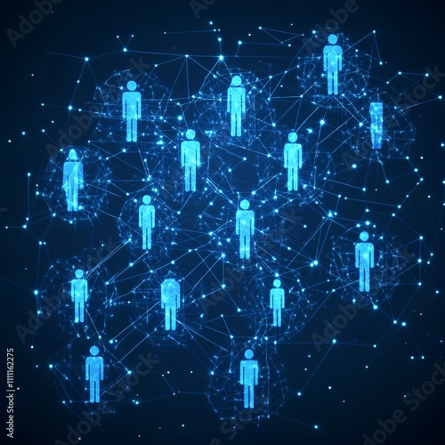 Global social network connection icon