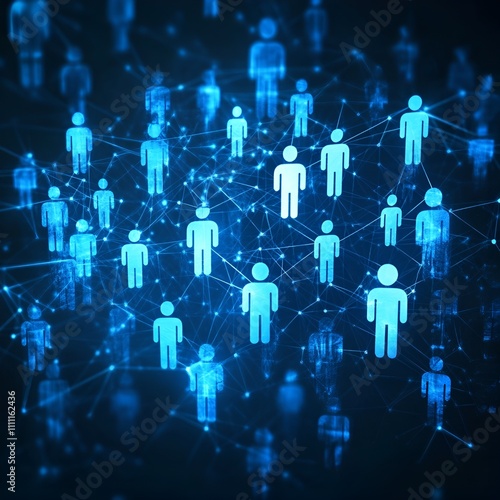 Global social network connection icon