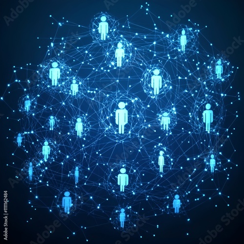 Global social network connection icon