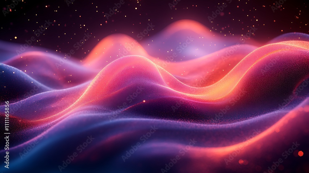 A mesmerizing holographic gradient with luminous edges and soft flowing patterns A mesmerizing holographic gradient with luminous edges and soft flowing patterns