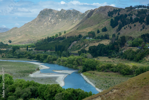 Te Mata Peak looking over the Tukituki River Hawkes Bay photo