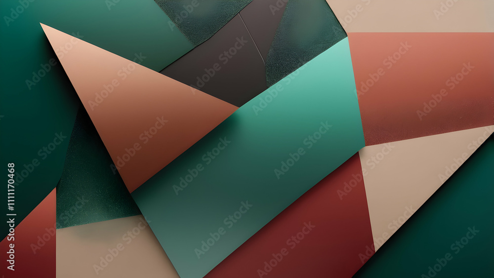 Dynamic Geometric Shapes in Forest Green, Brick Red, Sand. A Bold and Artistic Tech-Inspired Design for Modern Branding Dynamic Geometric Shapes in Forest Green, Brick Red, Sand. A Bold and Artistic Tech-Inspired Design for Modern Branding