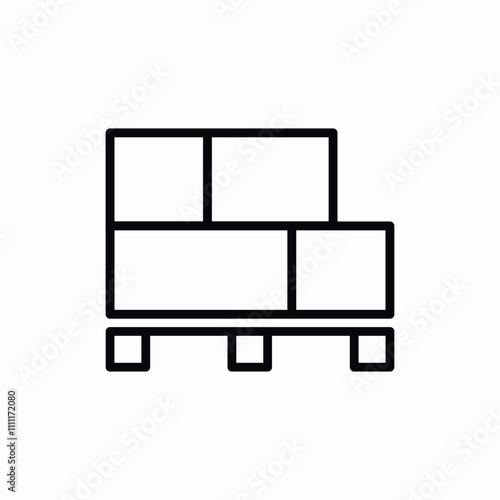 box package palette icon sign vector