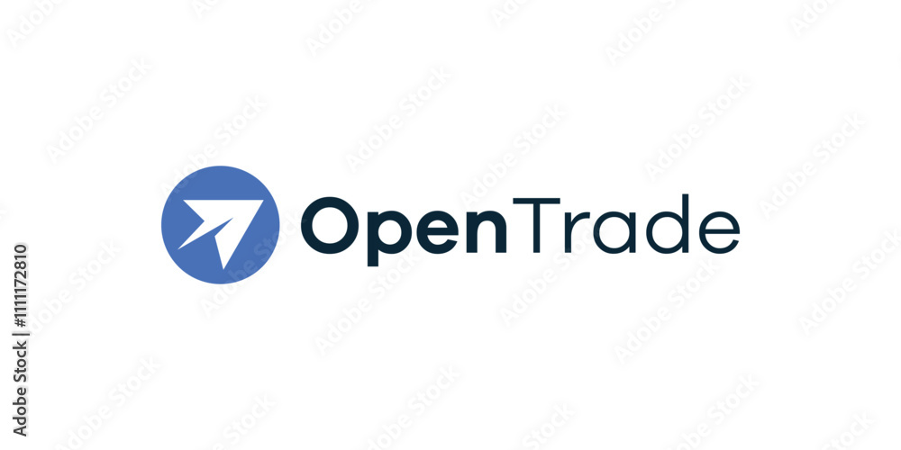 Arrow logo and message in circle shape, simple arrow logo Arrow logo and message in circle shape, simple arrow logo