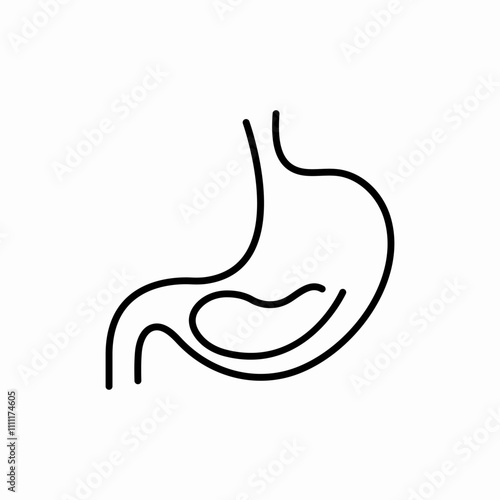 stomach digestion icon sign vector