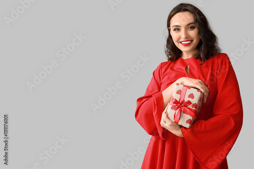 Beautiful young woman with ...
