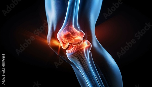 x ray of a human knee