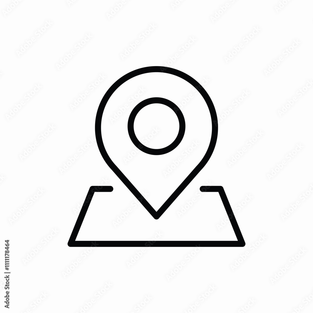 map pin location icon sign vector map pin location icon sign vector