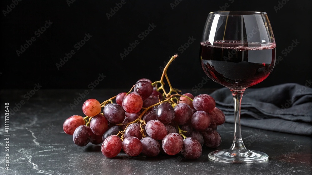 glasses with red wine and grapes on a black background with space for text
glasses with red wine and grapes on a black background with space for text