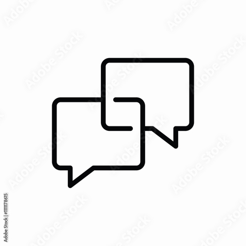 speech bubble talk icon sign vector