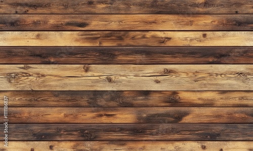 Seamless pattern of aged wooden planks with natural grain and texture  ideal for rustic or vintage design projects.