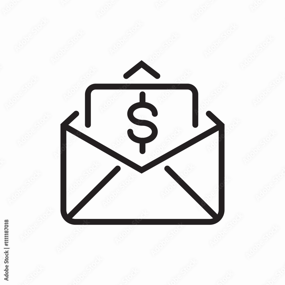 payment document mail money letter icon sign vector payment document mail money letter icon sign vector