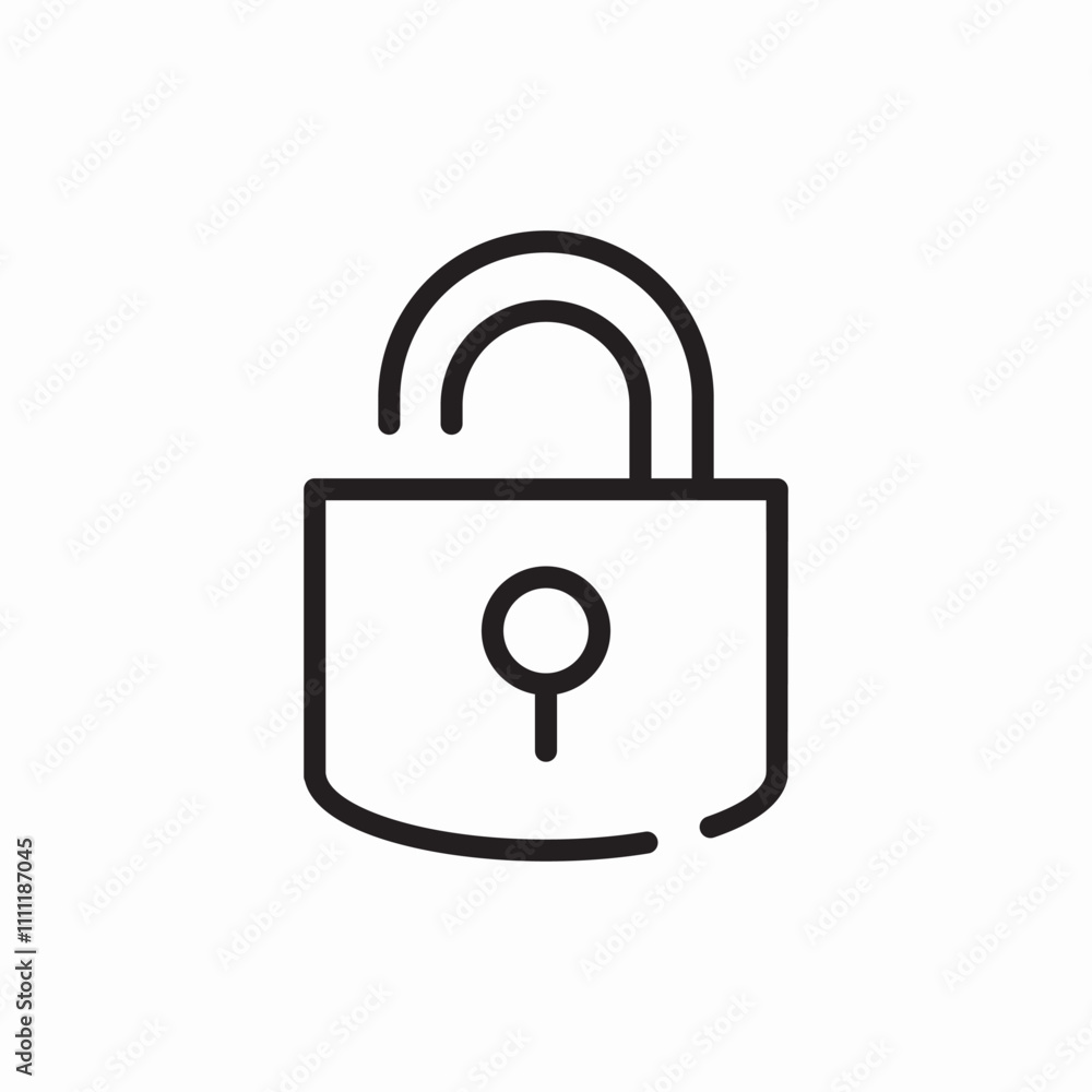 safety lock icon sign vector safety lock icon sign vector