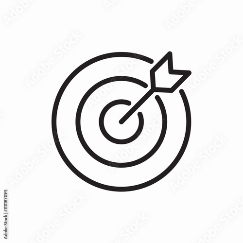 target dart board icon sign vector