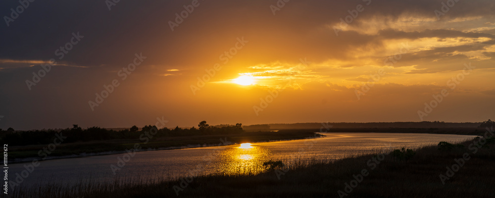 Fototapeta premium Sunset on Florida River