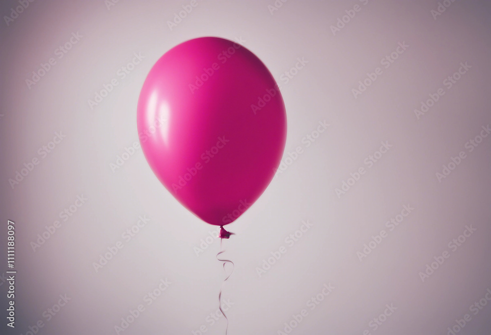 Deep pink balloon isolated on white background cutout Deep pink balloon isolated on white background cutout