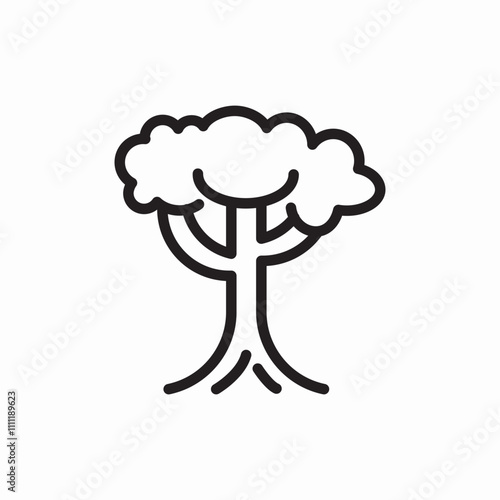 tree forest icon sign vector