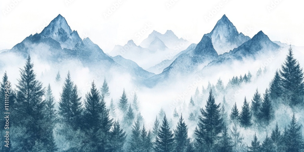 Fototapeta premium Mountain Range Landscape
