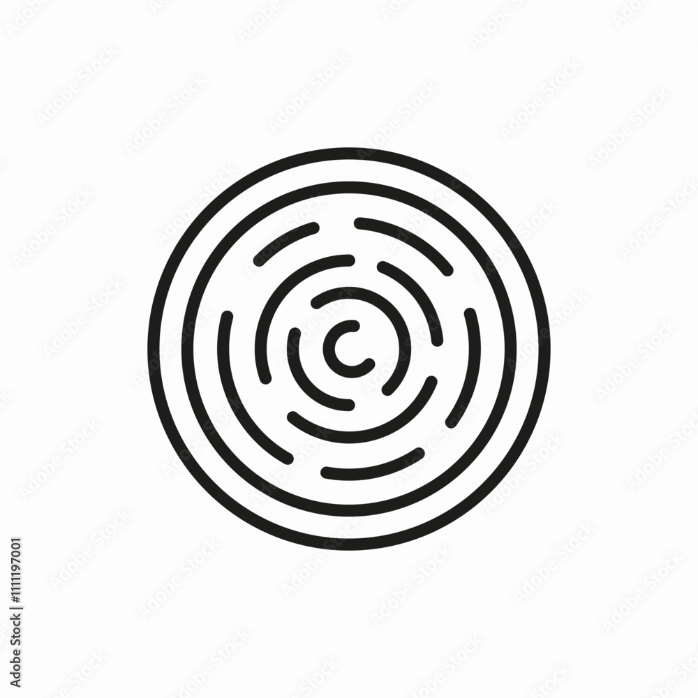 circle ring maze icon sign vector circle ring maze icon sign vector