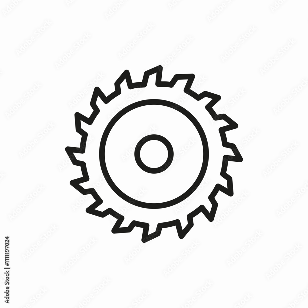 circular wood cutter icon sign vector circular wood cutter icon sign vector