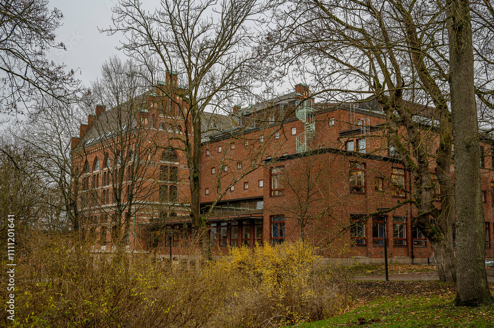 Lund University Library in the park
