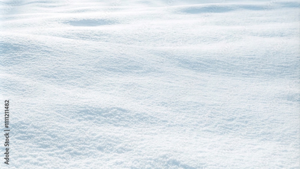Close-up of fresh, fluffy snow on the ground, showcasing a beautiful winter texture with a subtle bluish tint Close-up of fresh, fluffy snow on the ground, showcasing a beautiful winter texture with a subtle bluish tint