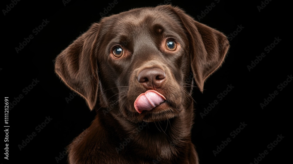 a Labrador making a silly face, with its tongue flopped to the side and eyes crossed a Labrador making a silly face, with its tongue flopped to the side and eyes crossed