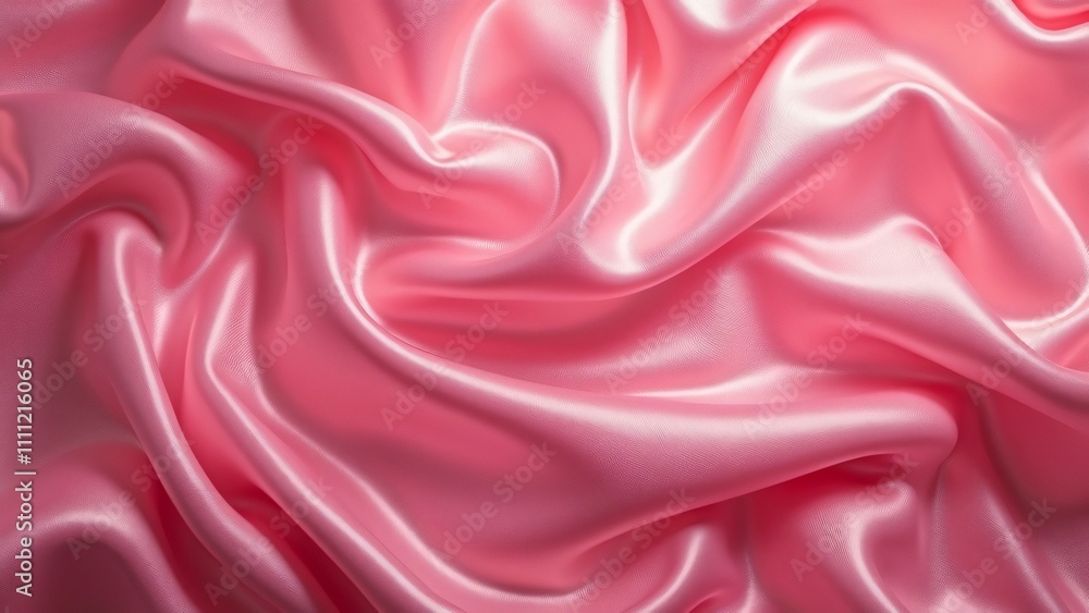 Luxurious Pink Satin Fabric Texture, Smooth, Silky Drape Luxurious Pink Satin Fabric Texture, Smooth, Silky Drape